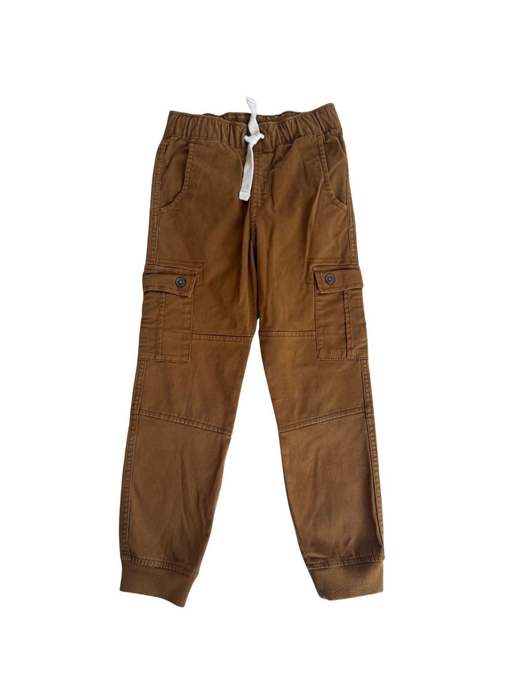 Cat & Jack Brown Cargo Jogger Pants with Drawstring
